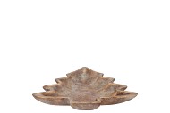 CONCRETE GOLDEN XMAS TREE PLATE 24X24X4CM