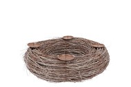 WREATH ELM BRANCHES NATURAL WITH CANDLESTICK 38X10CM