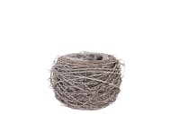NATURE ELM BRANCH WHITE PLANTER WITH BOTTOM 11X8CM