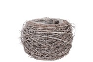 NATURE ELM BRANCH WHITE PLANTER WITH BOTTOM 14X10CM
