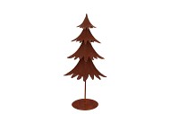 RUSTY SCOTTISH BROWN DECO TREE 19X12X40CM