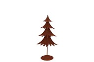 RUSTY SCOTTISH BROWN DECO TREE 13X9X20CM