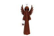 RUSTY SCOTTISH BROWN DECO ANGEL 20X11X50CM