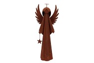 RUSTY SCOTTISH BROWN DECO ANGEL 25X15X60CM