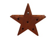 RUSTY SCOTTISH BROWN DECO STAR 45X10X43CM