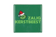 TILE ZALIG KERSTFEEST 10X10X1CM