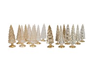 TWINKLE COSY SAND MIX GLASS TREE SHINY ASS 9X25CM