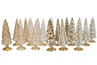 TWINKLE COSY SAND MIX GLASS TREE SHINY ASS 10X35CM