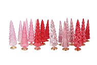 TWINKLE JOLLY PINK MIX GLASS TREE SHINY ASS 10x30CM