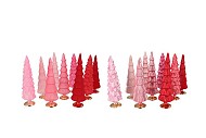 TWINKLE JOLLY PINK MIX GLASS TREE MATT ASS 9X25CM