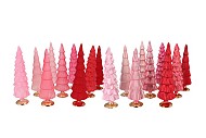 TWINKLE JOLLY PINK MIX GLASS TREE MATT ASS 10X30CM