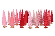 TWINKLE JOLLY PINK MIX GLASS TREE MATT ASS 10X35CM