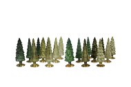 TWINKLE MAJESTIC GREEN MIX GLASS TREE SHINY ASS 9X25CM