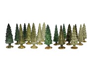TWINKLE MAJESTIC GREEN MIX GLASS TREE SHINY ASS 10x30CM