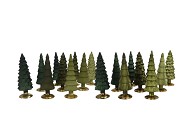 TWINKLE MAJESTIC GREEN MIX GLASS TREE MATT ASS 9X25CM