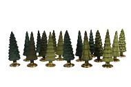 TWINKLE MAJESTIC GREEN MIX GLASS TREE MATT ASS 10x30CM