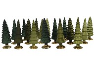 TWINKLE MAJESTIC GREEN MIX GLASS TREE MATT ASS 10X35CM