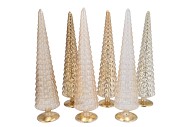 TWINKLE COSY SAND MIX GLASS TREE SHINY ASS 11X45CM