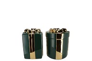 JOY MAJESTIC DARK GREEN VASE PRESENT 11X15CM NM