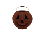 RUSTY SCOTTISH BROWN DECO PUMPKIN 19X18CM