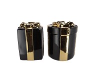 JOY WILD BLACK VASE PRESENT 16X20CM NM