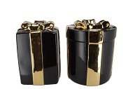 JOY WILD BLACK VASE PRESENT 20X30CM