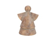 CONCRETE GOLDEN ANGEL WIDE 13X10X16CM