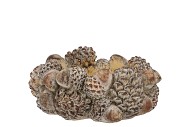 CONCRETE SCOTTISH BROWN PINECONE NEST 22X22X9CM
