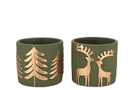 GOLDIE MAJESTIC GREEN XMAS ASS 14X14X12CM