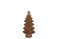 WONDERLAND SCOTTISH BROWN TREE STAR 17X12X35CM