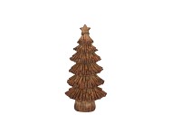 WONDERLAND SCOTTISH BROWN TREE STAR 11X7X19CM NM
