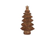 WONDERLAND SCOTTISH BROWN TREE STAR 8X6X14CM