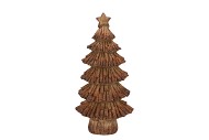 WONDERLAND SCOTTISH BROWN TREE STAR 14X10X28CM