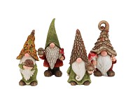 WONDERLAND SCOTTISH GREY GNOMES ASS 9X8X19CM
