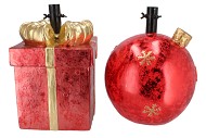 GLAM JOLLY RED TREE STANDARD PRESENT ASS 29X28X42CM