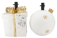 GLAM COZY WHITE TREE STANDARD PRESENT ASS 29X28X42CM