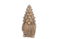 CONCRETE GOLDEN GNOME TREE 13X13X28CM