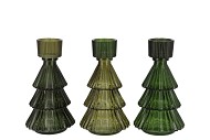 JAZZ MAJESTIC GREEN T-LIGHT X-MAS TREE ASS 11X20CM