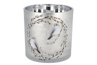 RUBY NORDIC SILVER T-LIGHT ASS 15X15CM