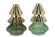 DOLLY MAJESTIC GREEN T-LIGHT TREE ASS 20X30CM