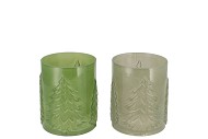 RUBY MAJESTIC GREEN T-LIGHT FORREST ASS 11X14CM