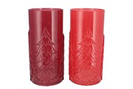 RUBY JOLLY RED T-LIGHT FORREST ASS 15X33CM