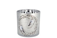 RUBY NORDIC SILVER T-LIGHT ASS 7X8CM
