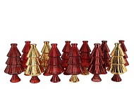 JAZZ WILD RED VASE X-MAS TREE ASS 11X22CM