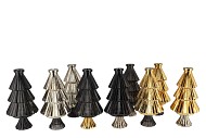 JAZZ WILD BLACK VASE X-MAS TREE ASS 11X22CM