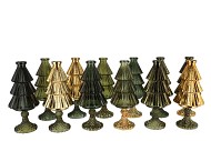 JAZZ MAJESTIC GREEN VASE X-MAS TREE ASS 11X25CM NM