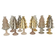 JAZZ COZY SAND VASE X-MAS TREE ASS 11X25CM