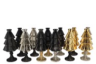 JAZZ WILD BLACK VASE X-MAS TREE ASS 11X25CM