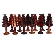 JAZZ SCOTTISH SPICE VASE X-MAS TREE ASS 11X28CM