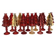 JAZZ WILD RED VASE X-MAS TREE ASS 11X28CM